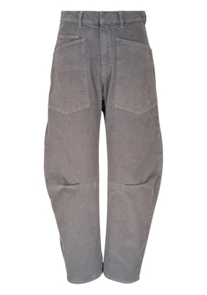 Nili Lotan high-waisted corduroy trousers - Grey