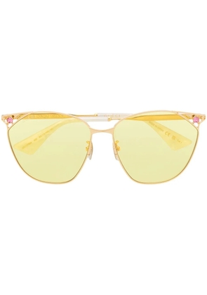 Gucci Eyewear round-frame sunglasses - Gold