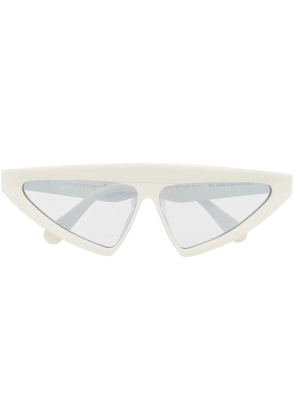 Stella McCartney Eyewear triangular tinted sunglasses - White