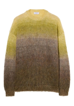 Off-White arrow gradient crewneck sweater - Yellow