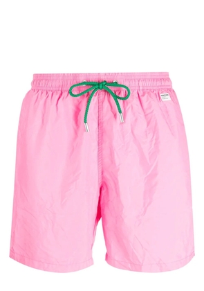 MC2 Saint Barth logo-patch drawstring swim shorts - Pink