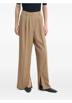 HERSKIND Rupert split-hem trousers - Neutrals