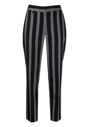 Lorena Antoniazzi striped peg trousers - Black