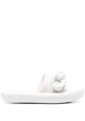 Stella McCartney Air chain-embellished slides - White