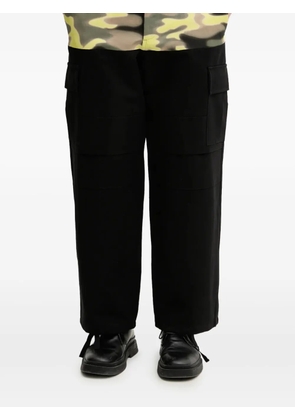 BLUEMARBLE camouflage-panel wide-leg trousers - Black