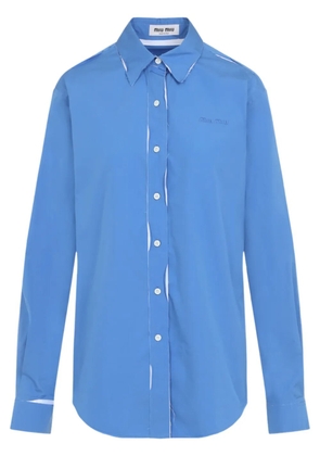 Miu Miu poplin shirt - Blue