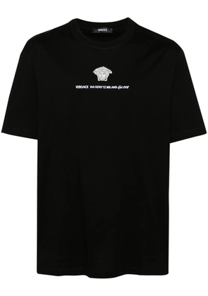 Versace Medusa Milano embroidered T-shirt - Black