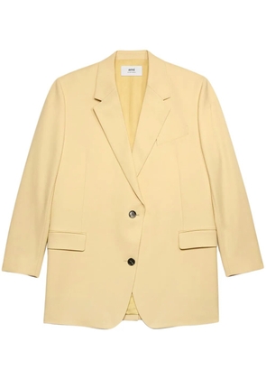 AMI Paris oversize virgin wool blazer - Yellow