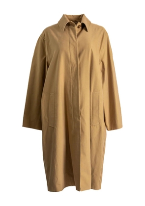 The Row cotton-cashmere coat - Brown