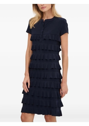 Joseph Ribkoff ruffled mini dress - Blue