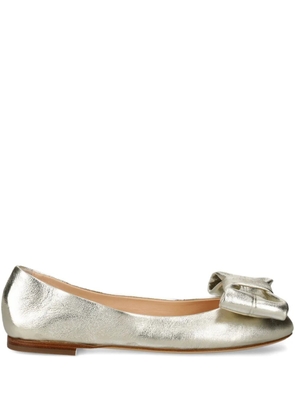 AGL bow-embellished ballet flats - Gold