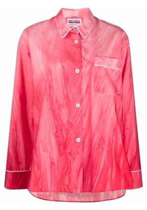 F.R.S For Restless Sleepers pipe-trim pajama shirt - Pink