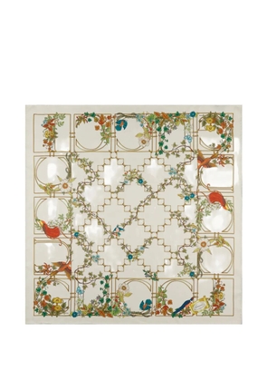 Gucci graphic-print silk scarf - Neutrals