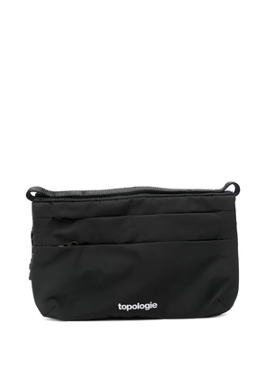 Topologie medium Flat Sacoche zip-fastening clutch bag - Black