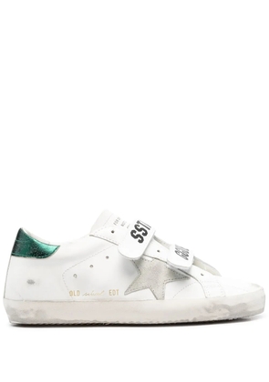 Golden Goose Old School touch-strap sneaekrs - White