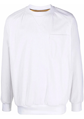 K-Way R&D ribbed crew neck sweatshirt - White