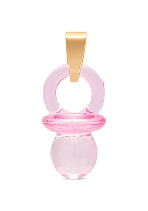 Crystal Haze Pacifier pendant necklace - Gold