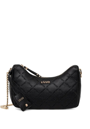 LIU JO logo-plaque chain shouder bag - Black