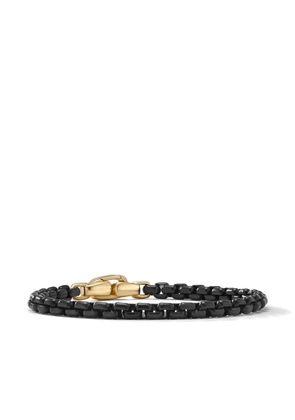 David Yurman 14kt yellow gold Box Chain bracelet (5mm) - Black