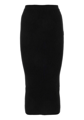 Alexander McQueen ribbed-knit pencil skirt - Black