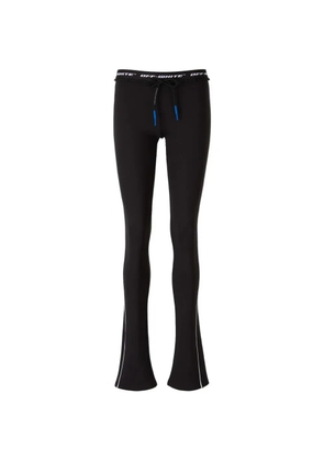 Off-White drawstring fastening leggings - Black