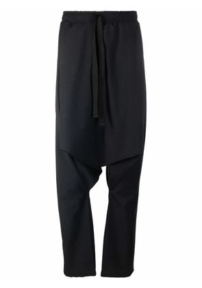 Alchemy drop-crotch drawstring trousers - Black