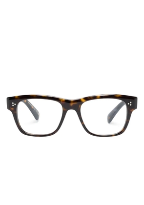 Oliver Peoples Birrel square-frame glasses - Brown