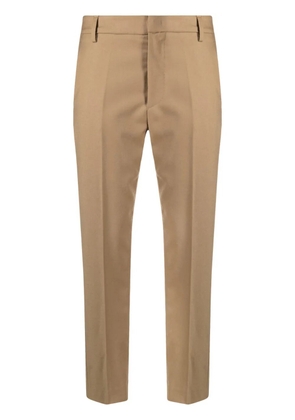 DONDUP Nima cropped flannel trousers - Brown