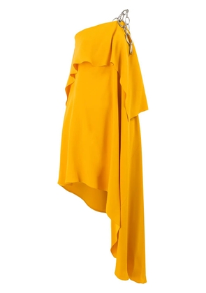 Monse shoulder chain draped dress - Yellow