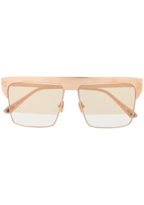 TOM FORD Eyewear square frame sunglasses - Gold