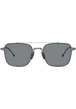 Thom Browne Eyewear tinted pilot-frame sunglasses - Silver