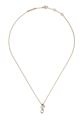 Delfina Delettrez 18kt white and yellow gold Two in One diamond necklace