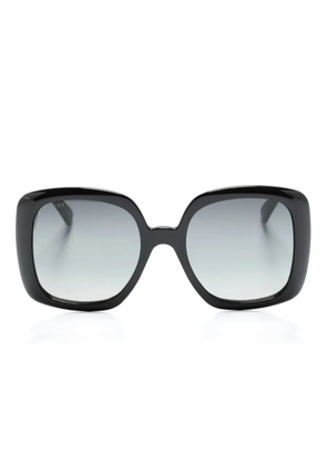 Gucci Eyewear Web-stripe square-frame sunglasses - Black