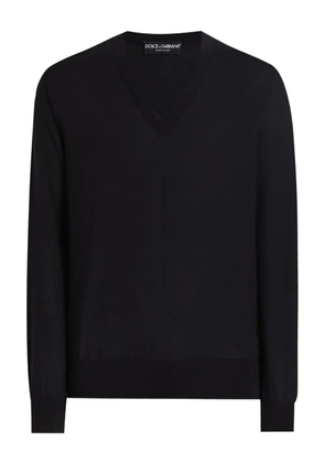 Dolce & Gabbana V-neck cashmere sweater - Blue