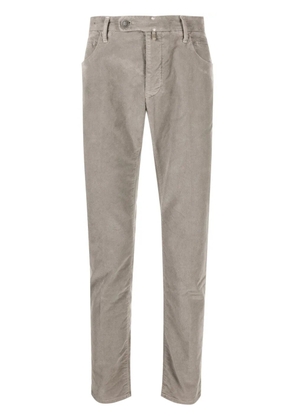 Incotex slim-cut cotton trousers - Grey