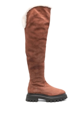 Stuart Weitzman Bedford suede thigh-high boots - Brown