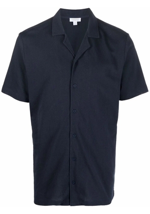 Sunspel button-up polo shirt - Blue