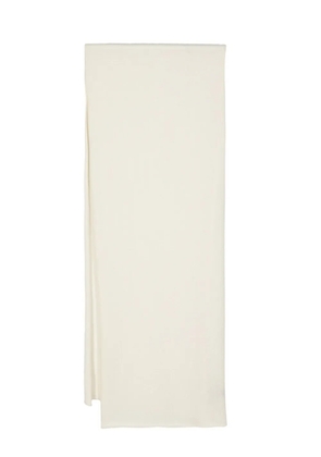 Drumohr finished-edge cashmere scarf - White