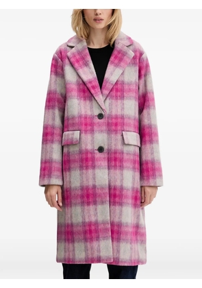 Desigual checked coat - Pink
