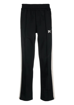 Palm Angels side-stripe logo-detail trousers - Black