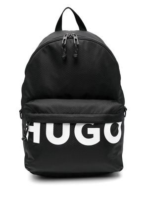 HUGO logo-print backpack - Black