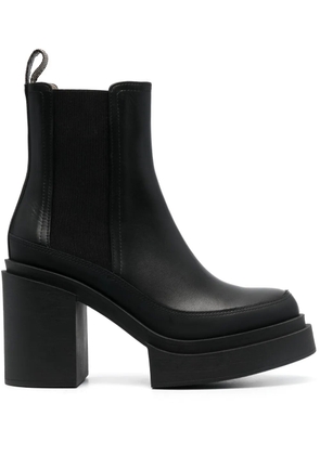 Fabiana Filippi flatform combat boots - Black