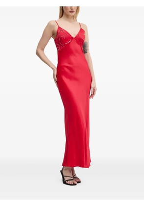 NEVER FULLY DRESSED embellished maxi dress - Red