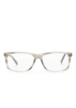 Gucci Eyewear GG1447O tortoiseshell-effect rectangle-frame glasses - Neutrals