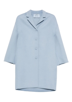 Prada button-fastening collared coat - Blue