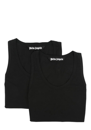 Palm Angels cotton tank top (pack of two) - Black
