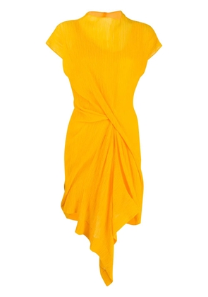 Nina Ricci draped front shift dress - Yellow