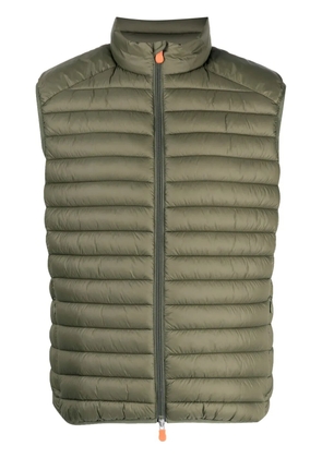 Save The Duck high-neck quilted gilet - Green