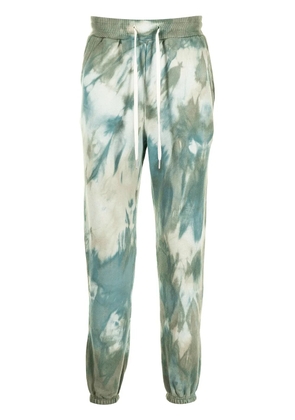 John Elliott tie-dye print track pants - Green
