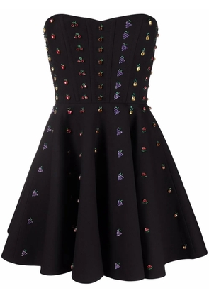 Valentino Garavani crystal-embellished minidress - Black